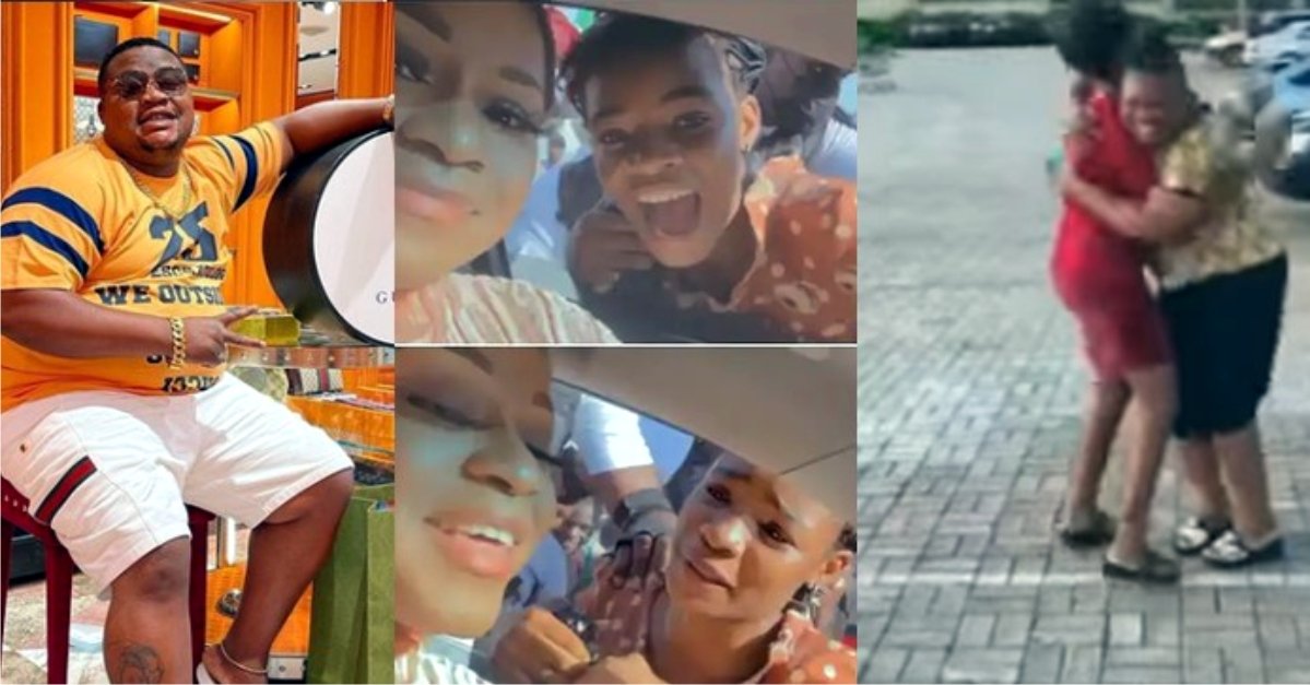 Video: Cubana Chief Priest gifts N200k to the little girl in a viral video who broke down in tears on seeing actress, Destiny Etiko
