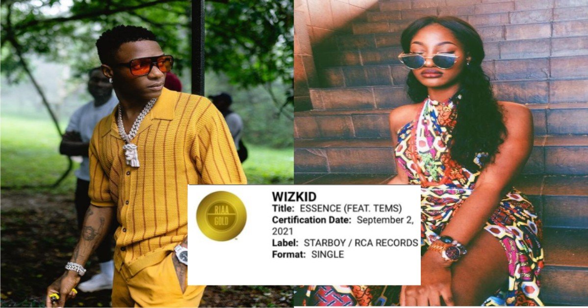 G.O.A.T: Wizkid & Tems' "Essence" Now Certified Gold In The United States