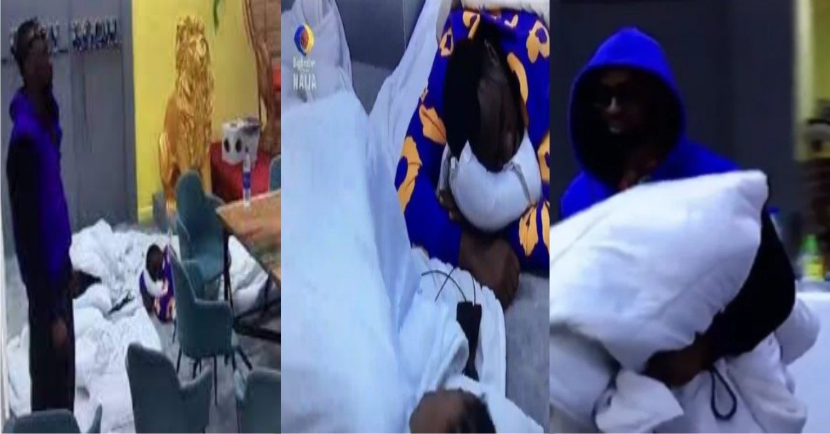 #BBNaija 2021 Video: Drama As Housemates Sleep In Front Of Diary Room After Nini Went Missing