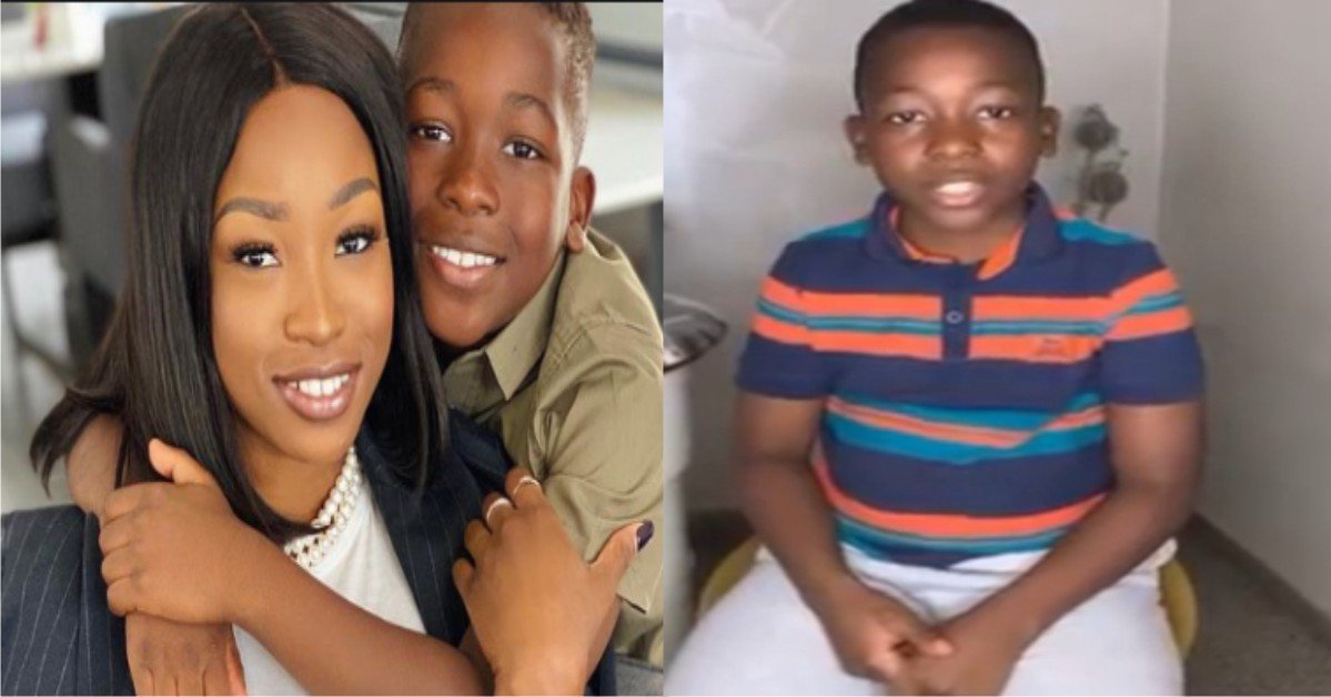 #BBNaija 2021 Video: Emotional Moment Jackie B’s Son Pleaded With Nigerians To Vote For His Mum