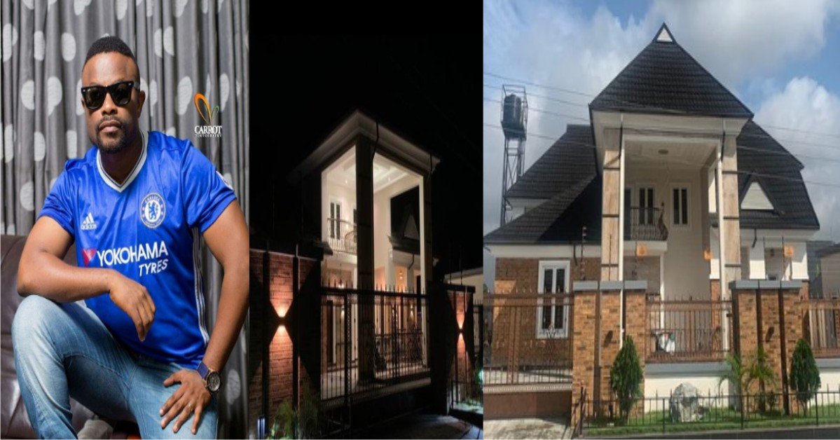 PHOTOS: Okon Lagos Flaunts His Newly-Built Mansion