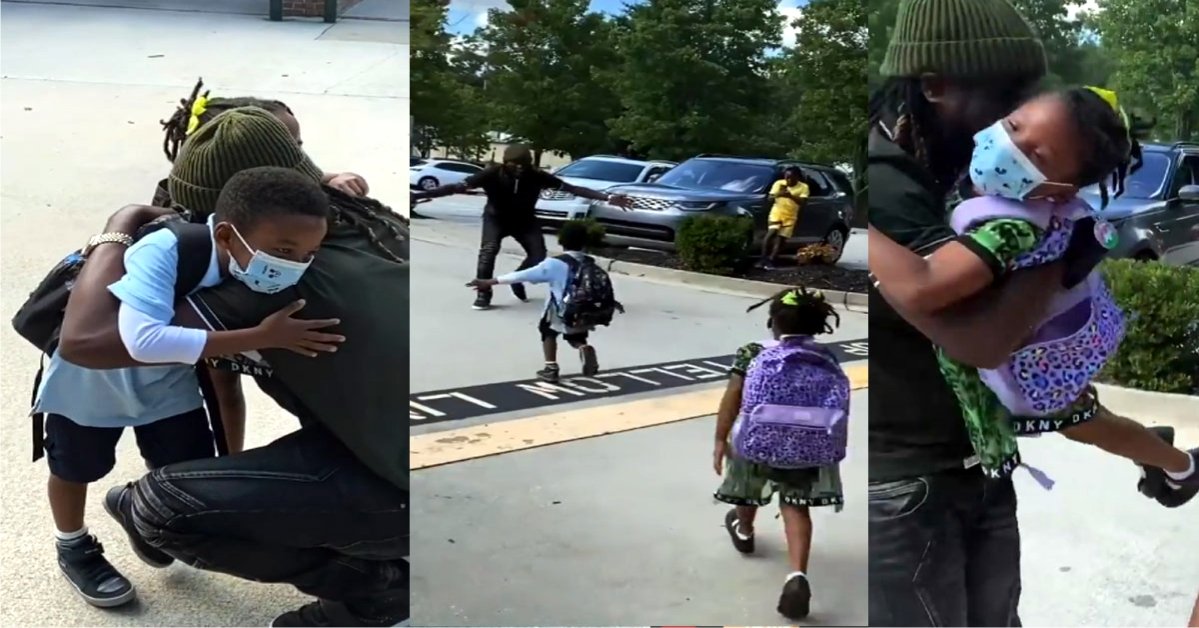 A Touching Moment In the midst of his divorce, Rudeboy reunited with his children in the United States