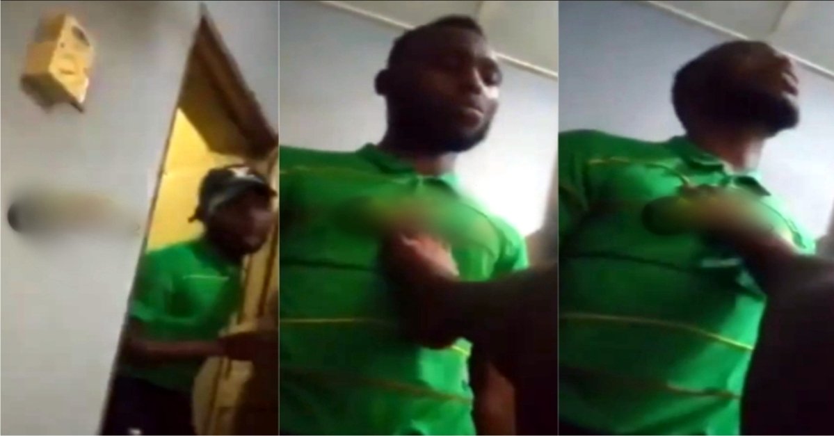 N*ked Woman Tries To Seduce A Dispatch Rider Inside Her Room - Video