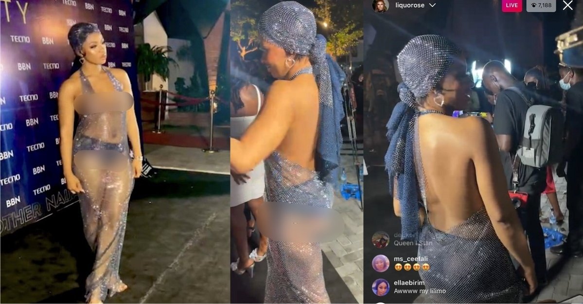 BBNaija's Liquorose Reacts After Being Slammed For Her See-Through Outfit