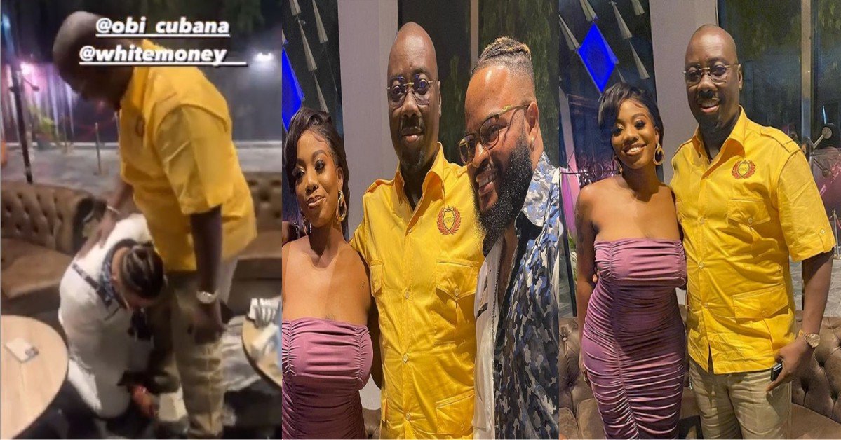 VIDEO: BBNaija Stars, WhiteMoney, Queen Link Up Business Mogul, Obi Cubana