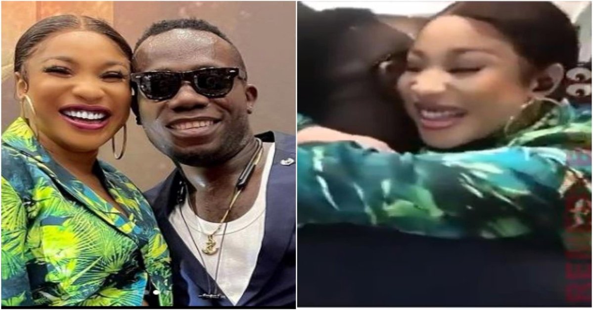 ‘She Really Needs Love’- Reactions As Actress Tonto Dikeh And Duncan Mighty Share Passionate Hug