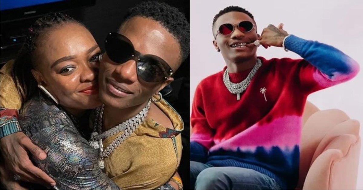 Wizkid reunites with his sister after two years, gives her a passionate hug