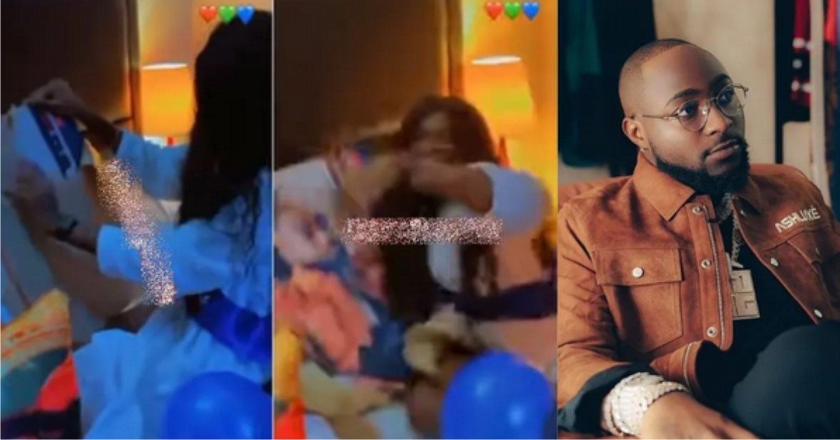 Lady Almost Go 'Crazy' After Receiving Portrait Of Davido On Her Birthday (Video)