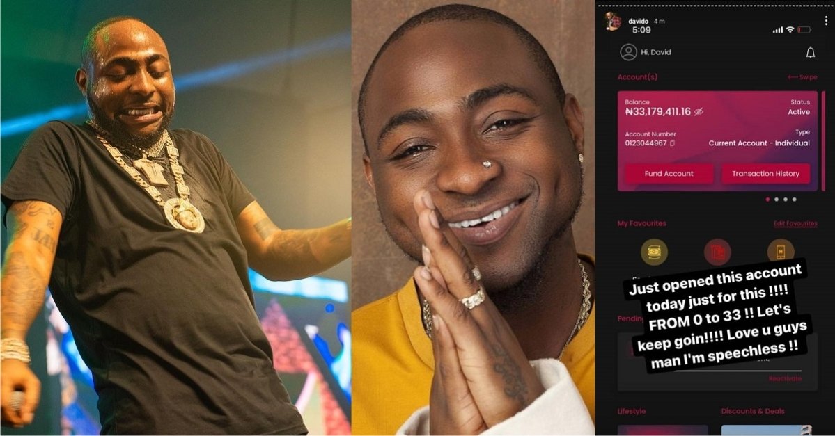 Davido Makes over N50m In Less Than 2 Hours, After He Threatened To Break Up 30BG If They Fail To Send Him N1 Million Each