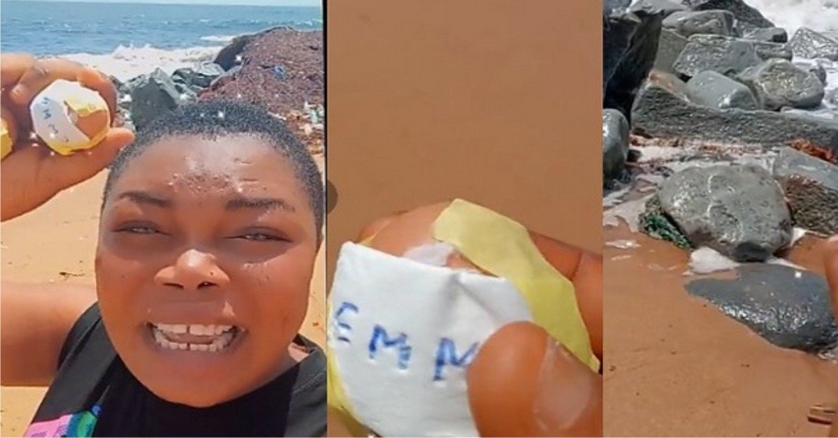 VIDEO: “As I Scatter This Egg, Na So Your Life Go Scatter” – Lady Takes Man’s Name To Riverside For Lying That He Never Promised Her Money