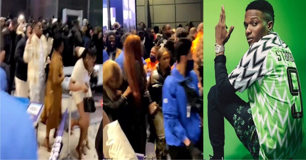 Fans ‘Break’ Entry Barriers At O2 Arena To Enter Wizkid's Concert(Video)