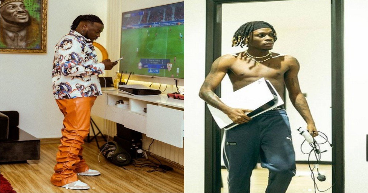 Fireboy Taunts After Losing A Video Game Bet To Peruzzi