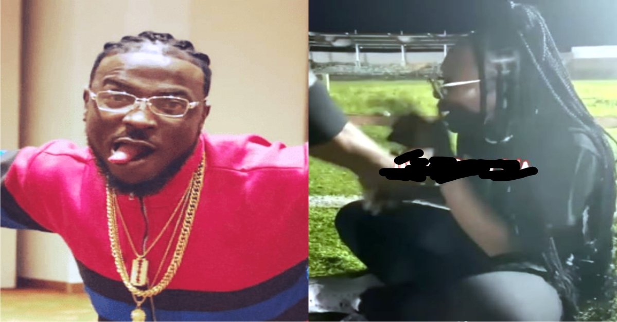 "See person serious babe" Reactions as Lady cries uncontrollably after being denied the opportunity to meet Peruzzi at an event (Video)