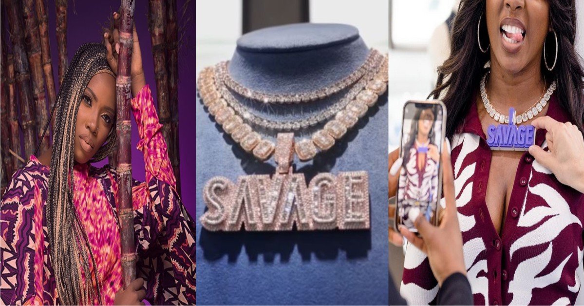 VIDEO: Tiwa Savage Buys Customized Diamond Pendant Worth Millions