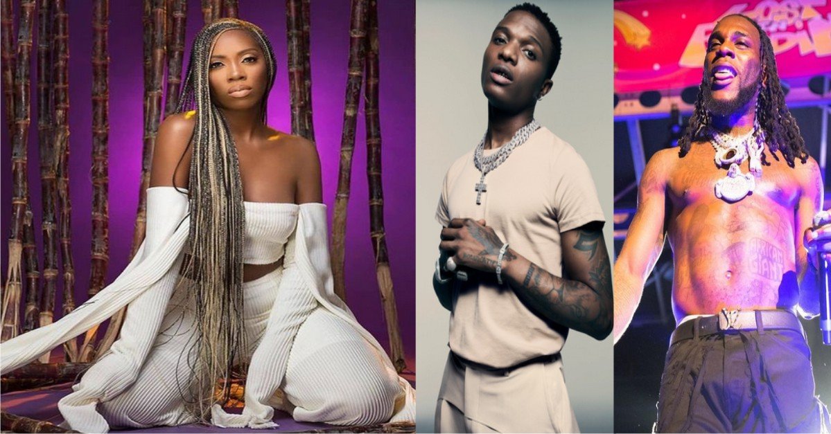 Tiwa Savage Ignores Wizkid & Burna Boy, Congratulates Tems On Her Grammy Nomination