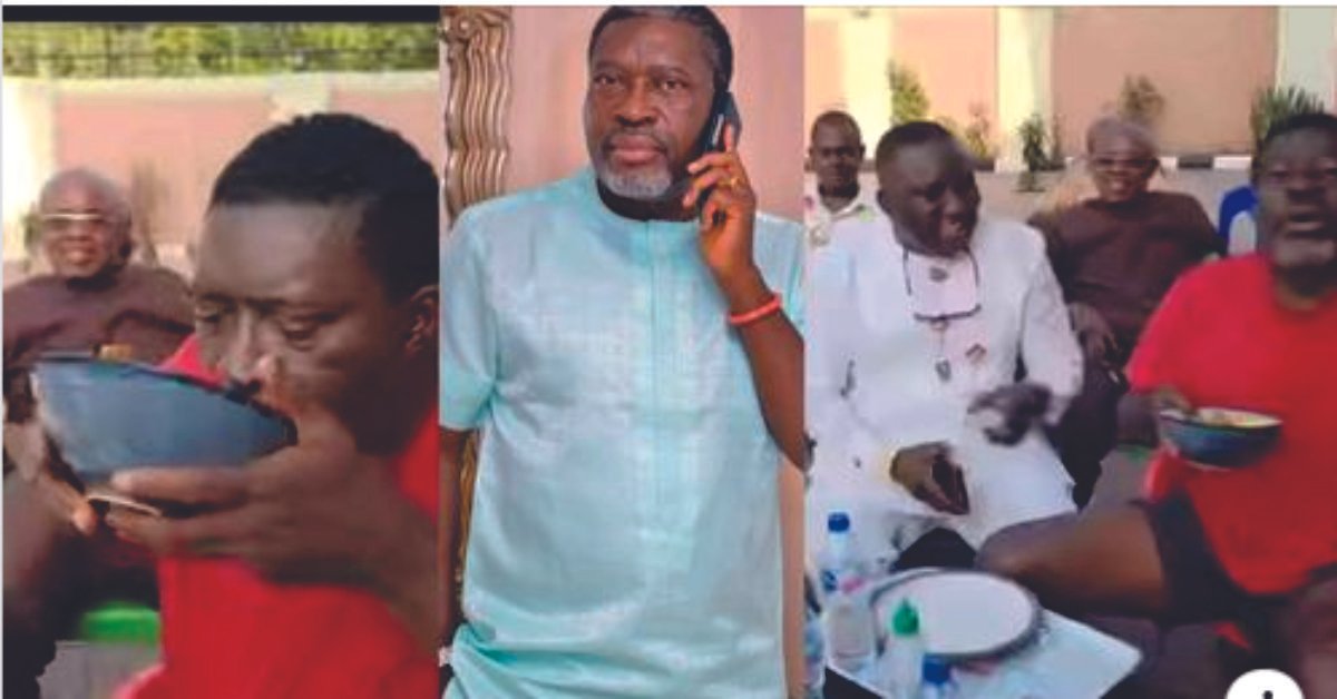 "Stop forming when you get to your village; be a local” – Kanayo O. kanayo advises as he drinks soup from plate (Video)