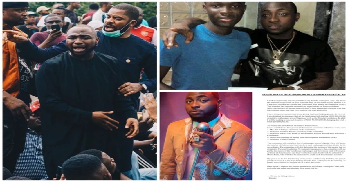 3 Acts Of Kindness That Demonstrate Davido's Generosity In The Nigerian Music Industry
