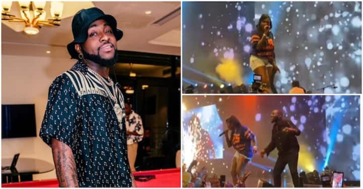 Tiwa performs at Davido's show after 'snubbing' Wizkid's concerts in Lagos