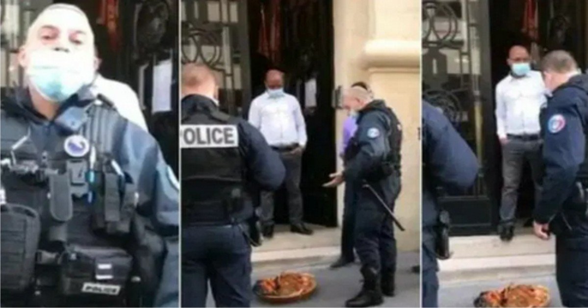 VIDEO: Workers At Nigeria Embassy In France Call Police To Their Rescue After Spotting Juju Outside The Entrance