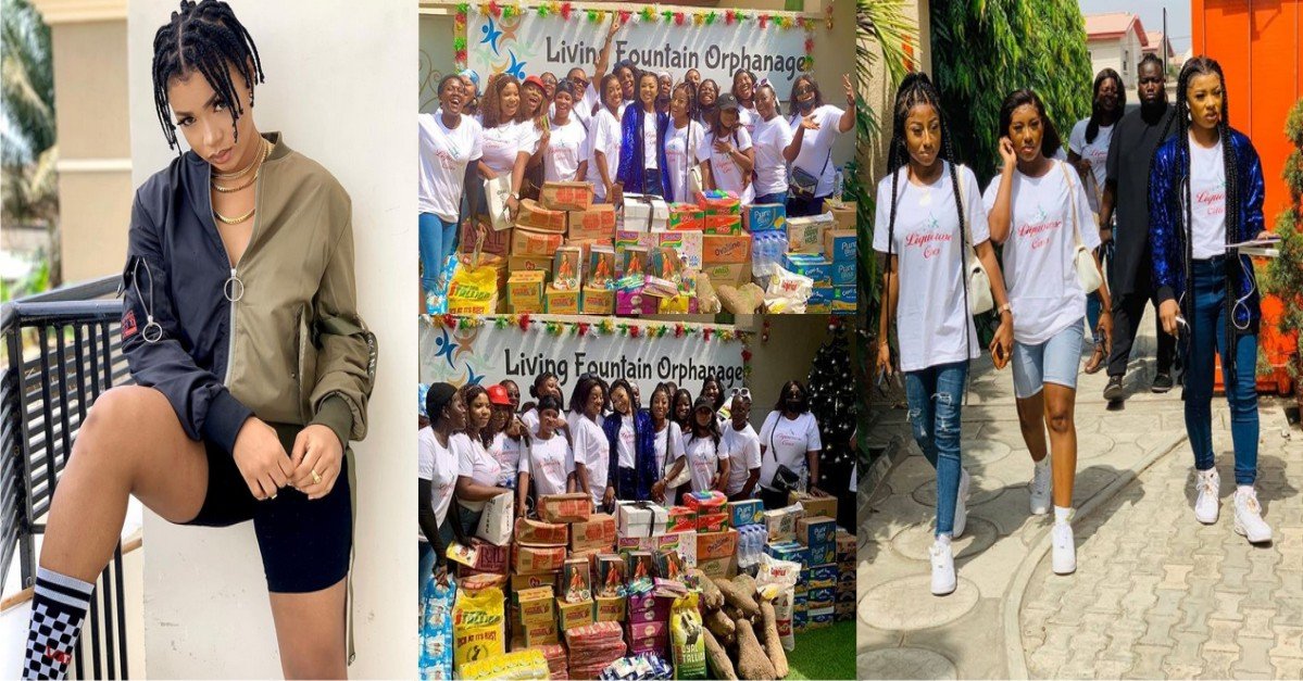 BBNaija's Liquorose And Dance Crew Members Visits Lagos Orphanage, Make Huge Donation(Photos)