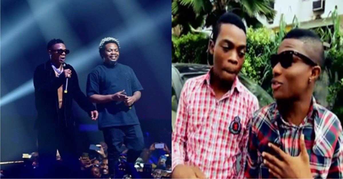 'We’ve come a long way' – Wizkid Hugs Olamide On stage
