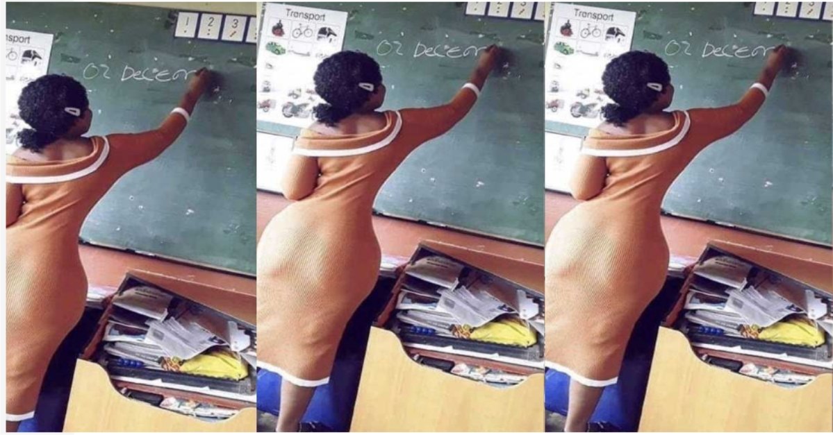 How can I miss ur class? – Netizens react to a female teacher with unusual h1ps and backside
