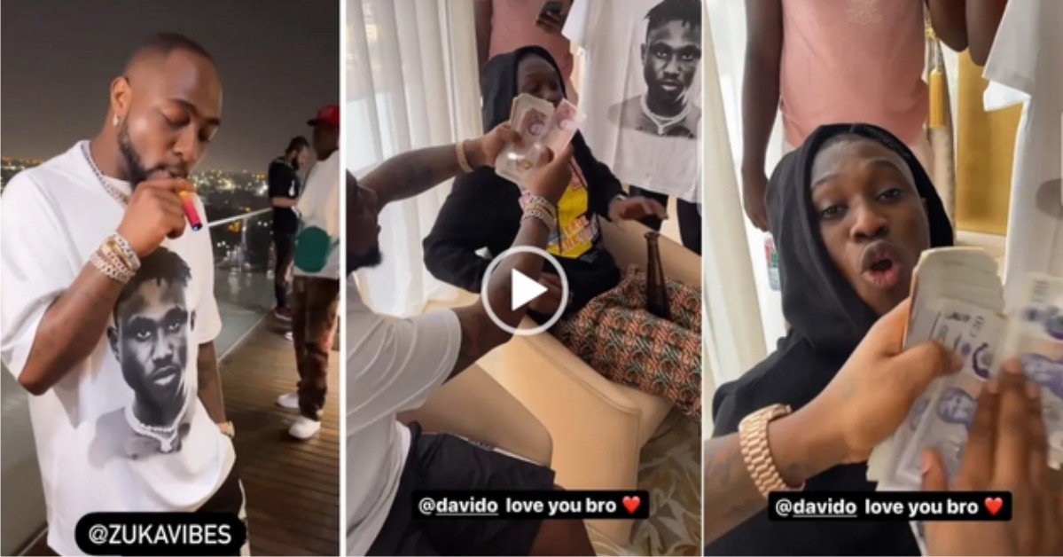 Davido Buys T-Shirt From Zlatan Ibile For N2 Million