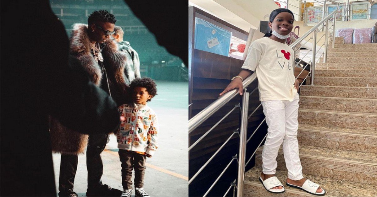 Wizkid Reacts To The ‘Boluwatife Living In Poverty Online-Drama’, Shares Father and Son Moment With Zion(Watch)