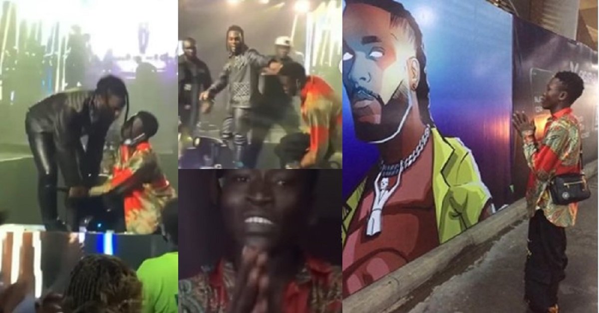 I’ve been wearing this shirt since Burna Boy pushed me off his stage (Video)