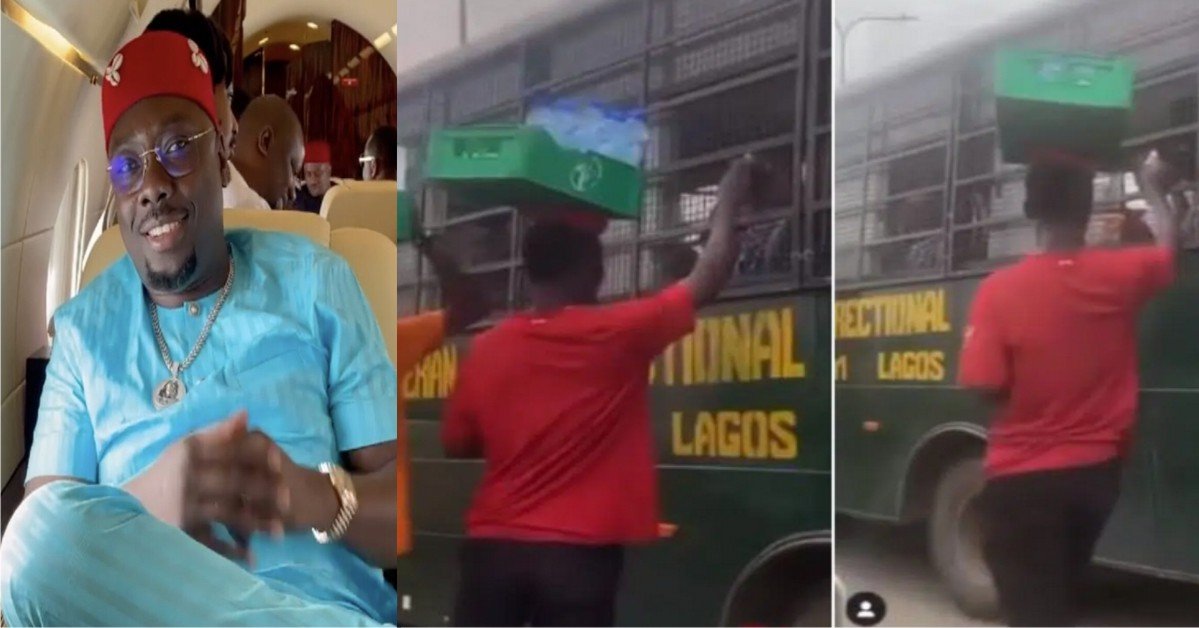 Viral Bottle Water Seller Who Gave Money To Prisoners Finally Meets Obi Cubana (VIDEO)