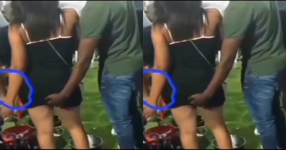 Bad Guy: Man spotted taking his fingers to the ‘wrong place’ of his bestie’s girlfriend at a public event- Video