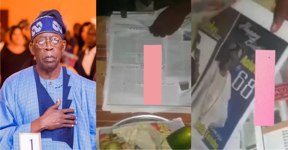 Moment Man Warned Aboki Never To Wrap His Meat With Any Newspaper Having Tinubu Face (Video)