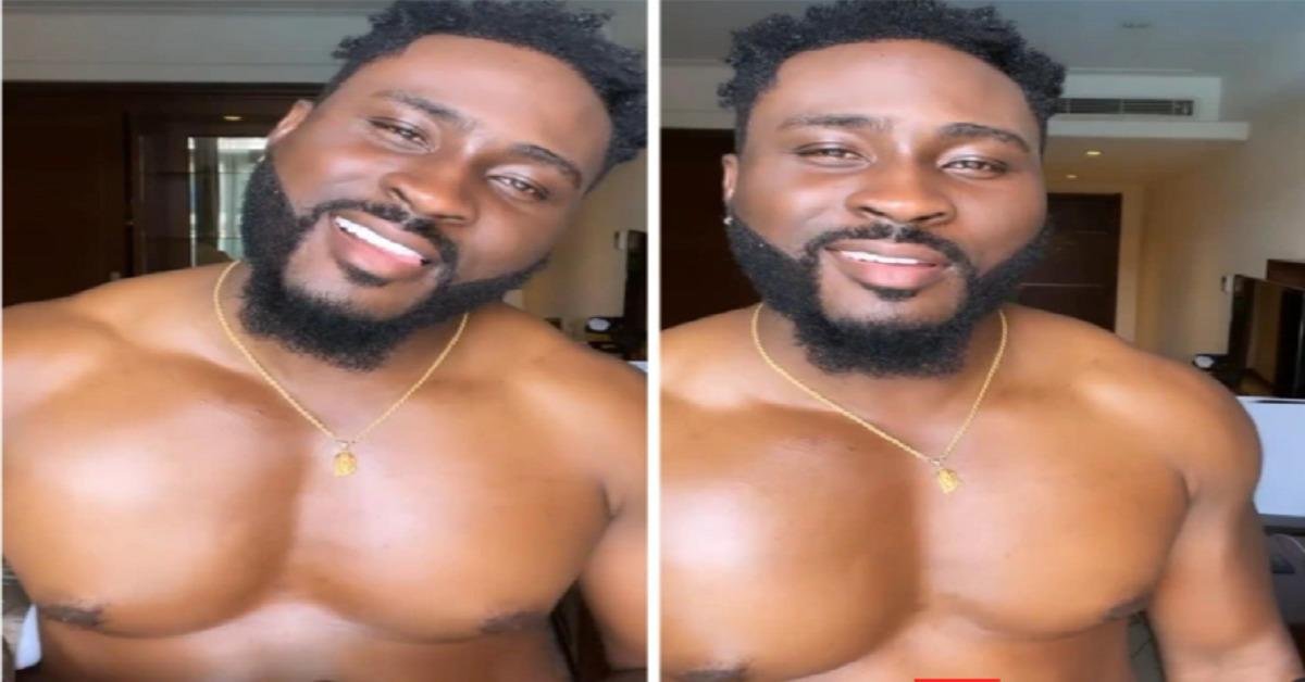 Pereee ooo wetin? My phone almost slipped 😒Reaction As Pere Goes Shirtless to Accept Uti's Challenge (Video)