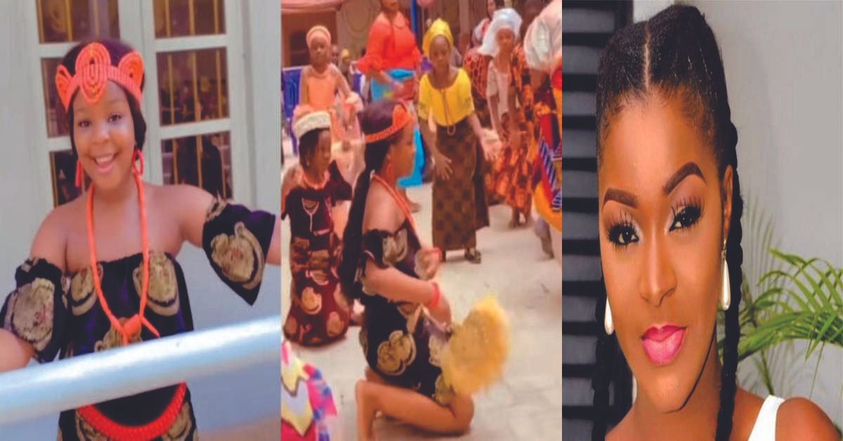 "Active Like Mama"Reaction As Chacha Eke Daughter, Kamara Faani Dance On Her Cultural Day Celebration