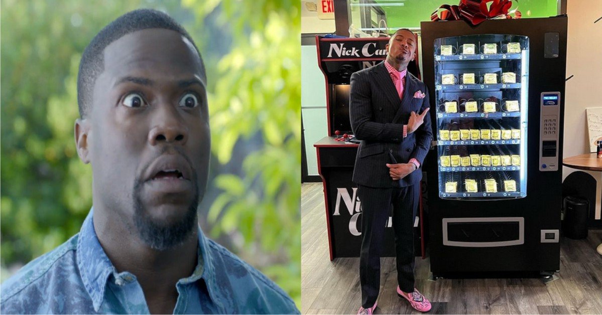 "Now u don’t have an excuse" - Kevin Hart Sends Nick Cannon Vending Machine Loaded With Condoms After Nick Revealed He’s Expecting His 8th Child