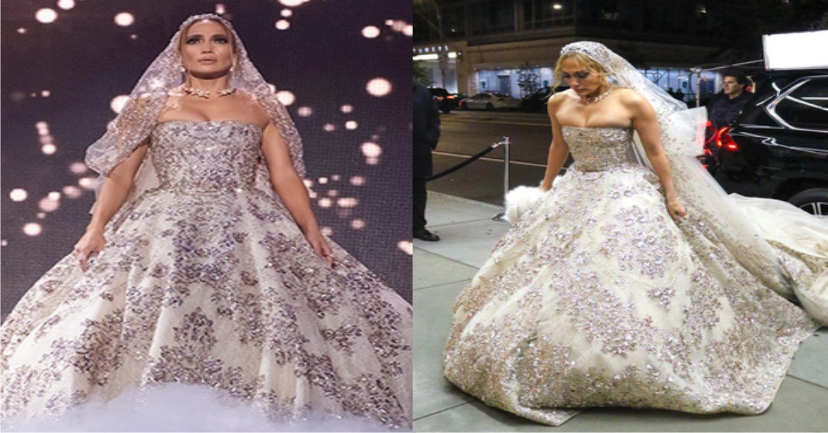 Jennifer Lopez Rocks A 45kg Dress In New Film 'Marry Me'