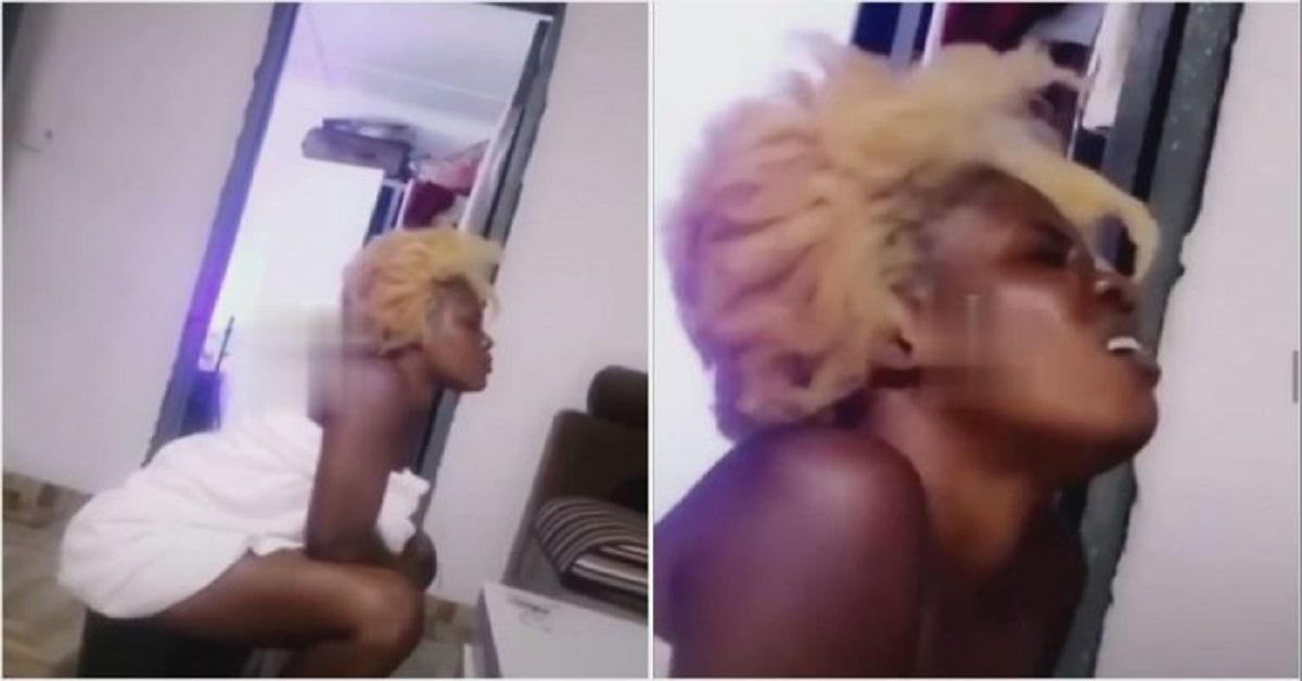 Post Valentine: Video of a lady sitting in a bucket of hot water goes viral on the internet