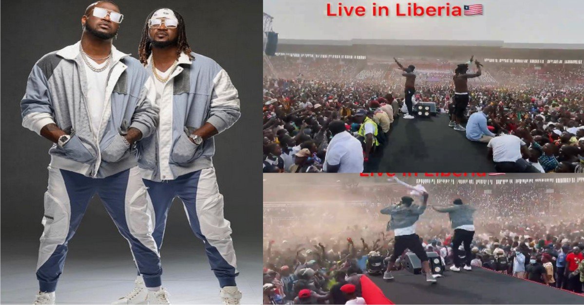 P-Square Shots Down Stadium In Liberia(Watch)