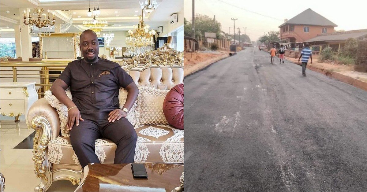 Nigerians React As Obi Cubana Kicks Off Road Construction In Oba Community