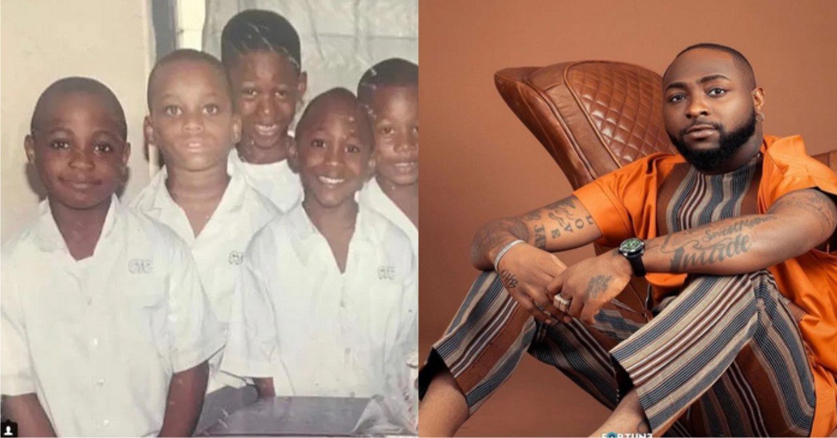 Reactions As Primary School Photos Of Davido Surface Online