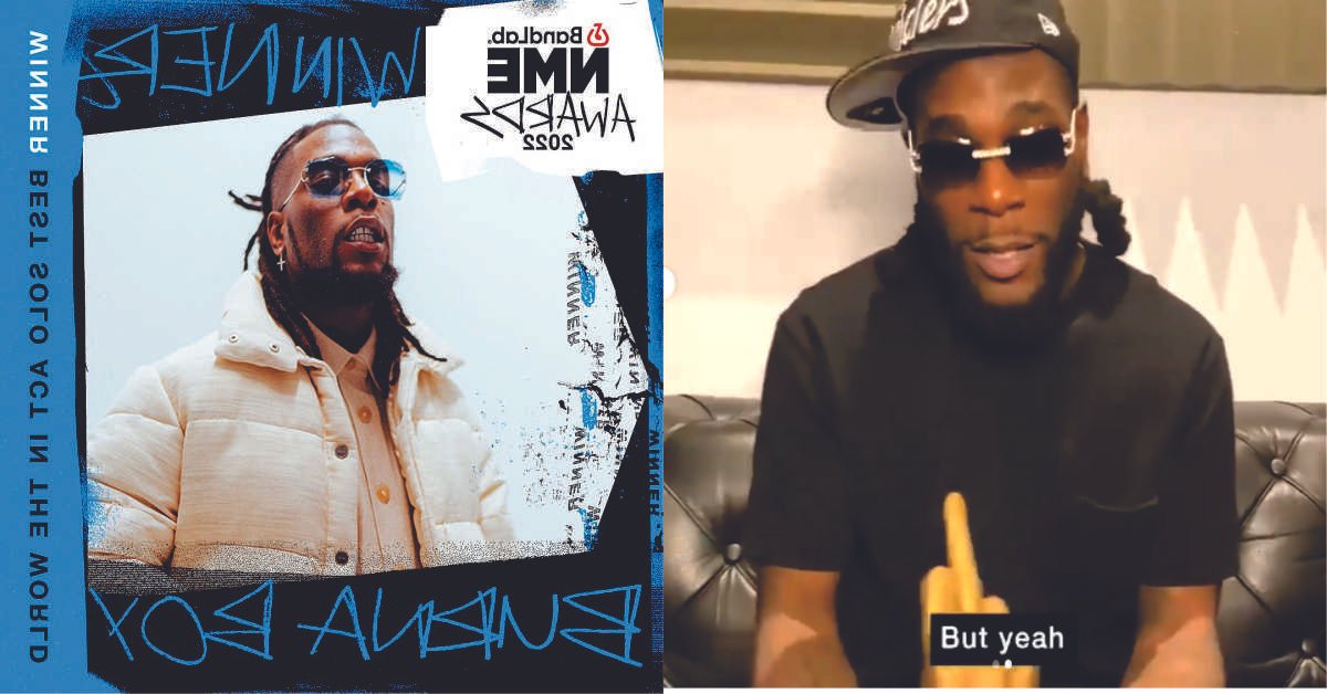 NME Awards: Burna Boy Wins “Best Solo Act In The World” (Video)