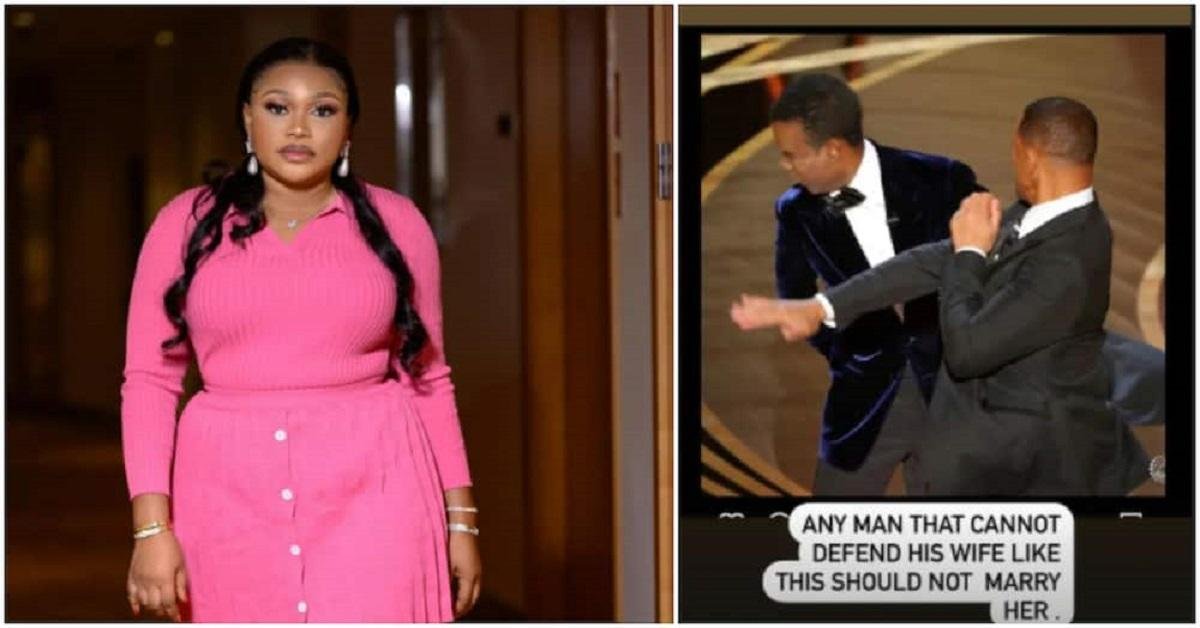 If You Can’t Defend Your Wife Like Will Smith, Don’t Marry Her – Ruth Kadiri To Men