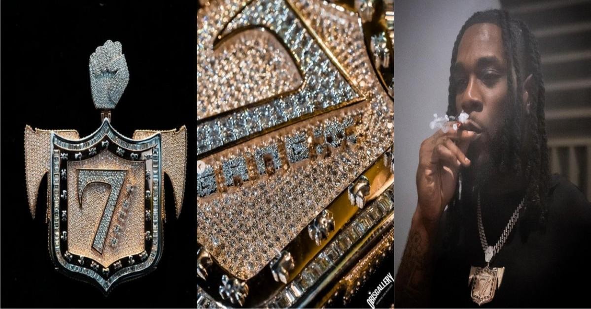 Burna Boy Buys Diamond Necklace For Himself And His Crew Member (Video)