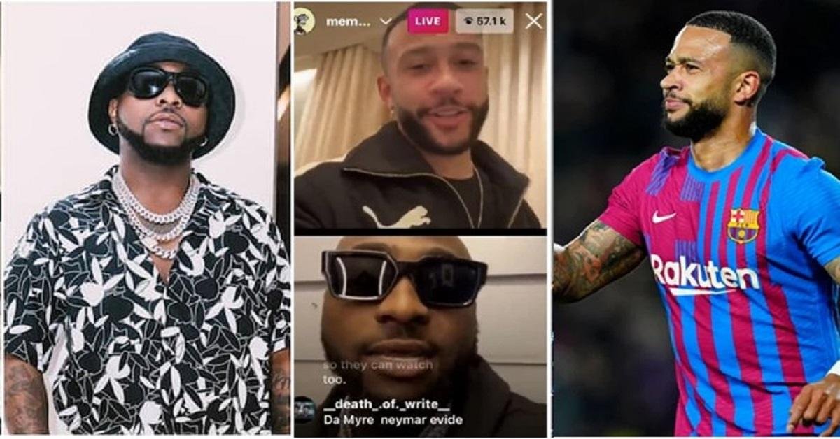 02 Arena Concert: Davido Officially Invites Memphis Depay In Live Video Chat