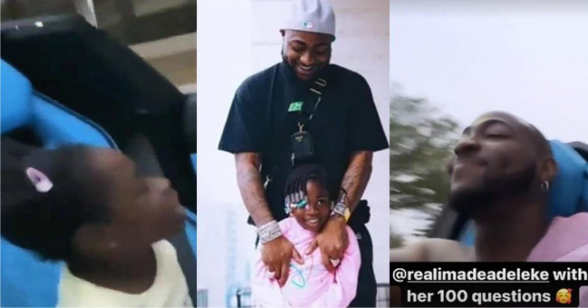 Davido’s Daughter, Imade Tackles Him For Not Greeting People (Video)