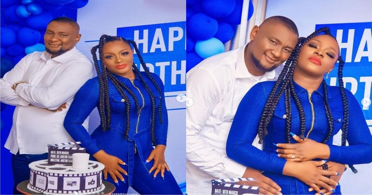 “God loves me so much he gifted me Austin Faani” – Actress Chacha Eke Celebrates Husband On His Birthday