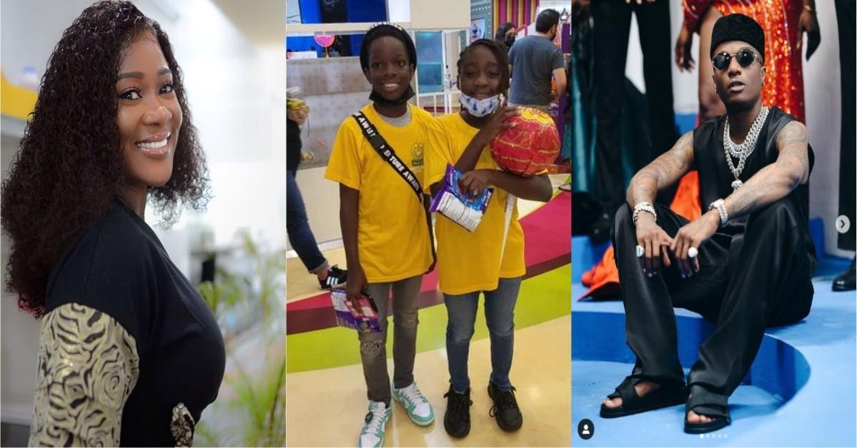 Wizkid’s Son And Mercy Johnson’s Daughter Spotted Having A Good Time In Dubai