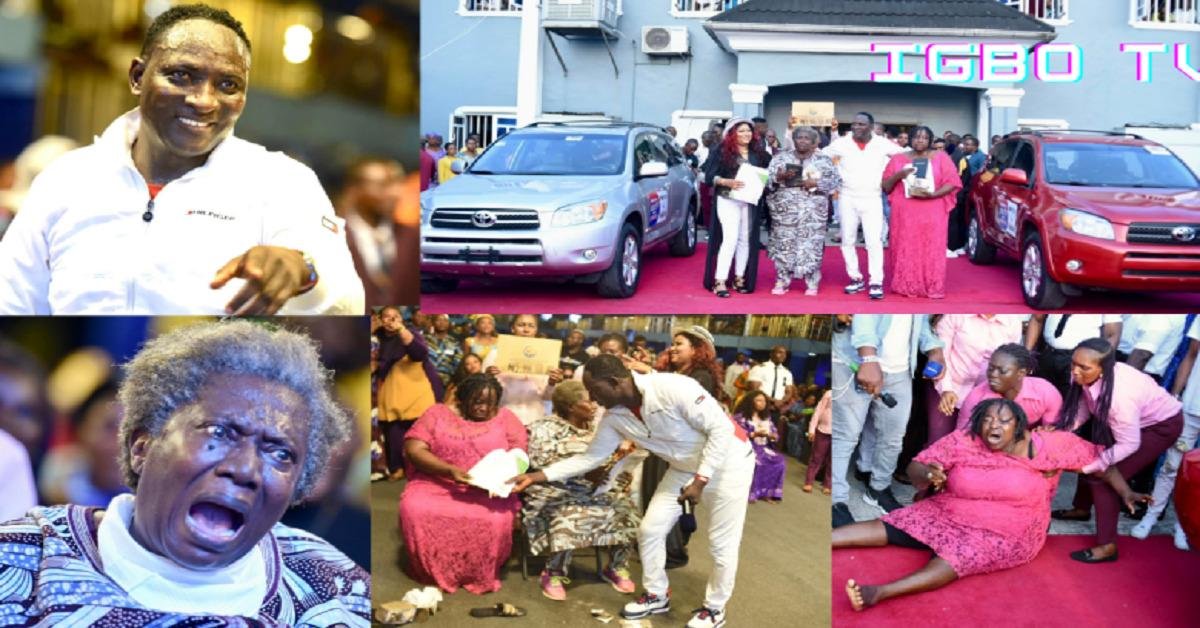 Emotional Moment As Get After Prophet Jeremiah Omoto Fufeyin Gift 2 Nollywood Actresses Cars And N2m Each (Video)