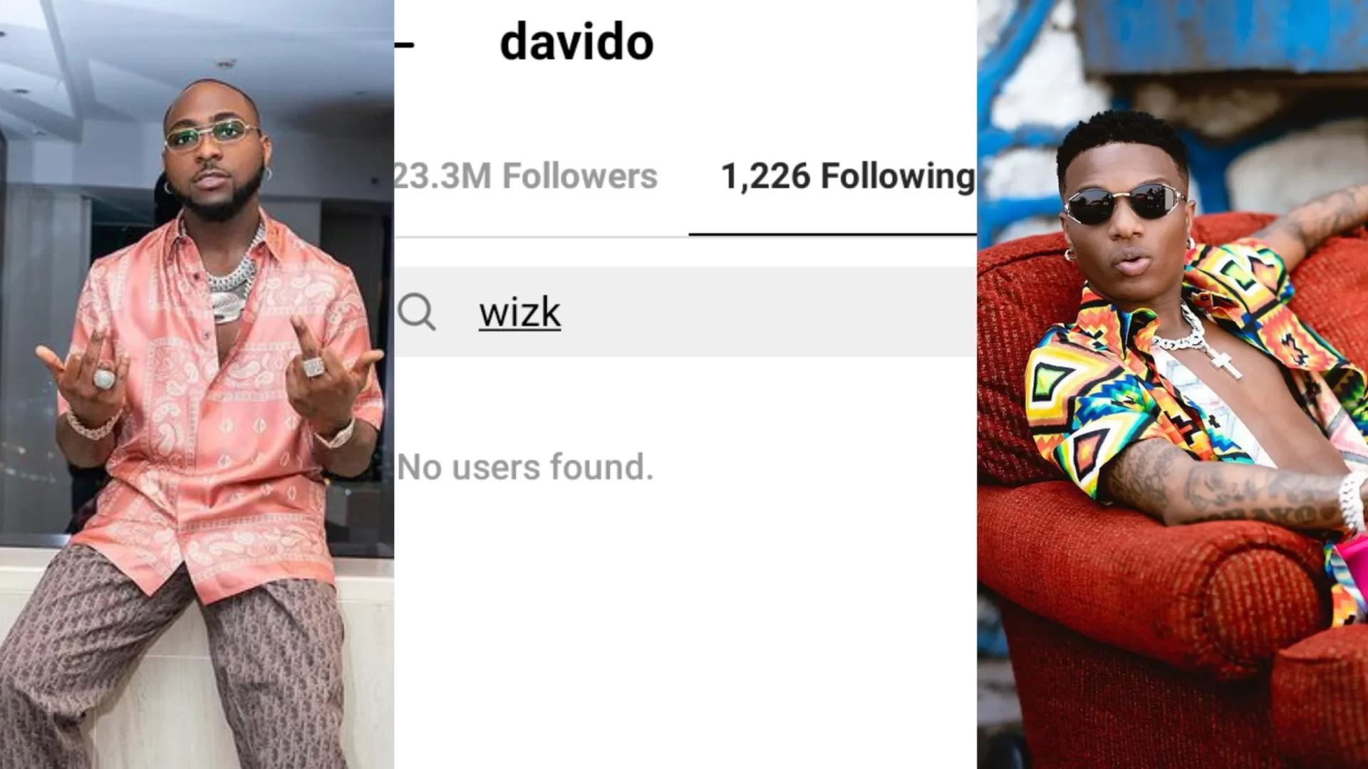 Davido has unfollowed Wizkid yet again, following speculations his colleagues never celebrate him