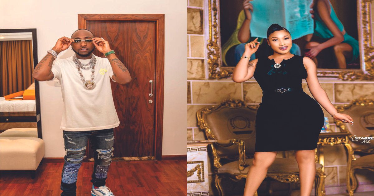 "Na So"Davido's Reaction After Tonto Dikeh Demanded For A Massage Few Hours After Davido followed Her On IG